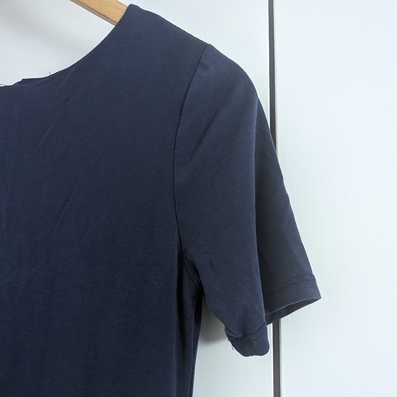 Navy Blue A-Line Dress - Picture 8 of 11